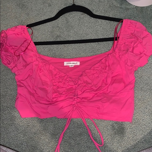 Hot pink crop top - Picture 2 of 5